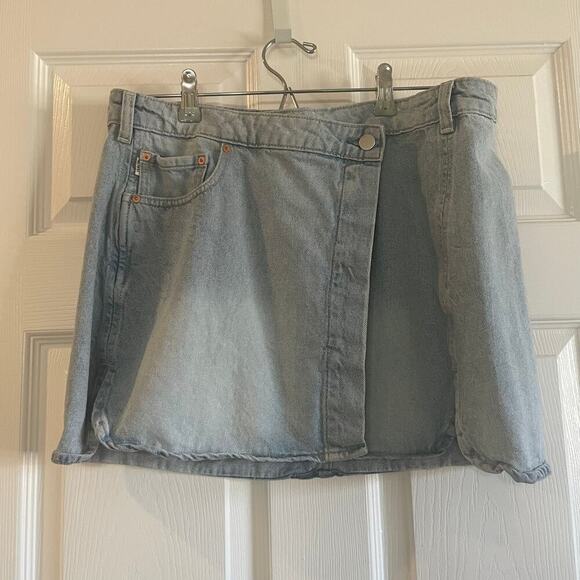 DL1961 Andi Wrap Mini Skirt Sz 30 - Picture 1 of 16